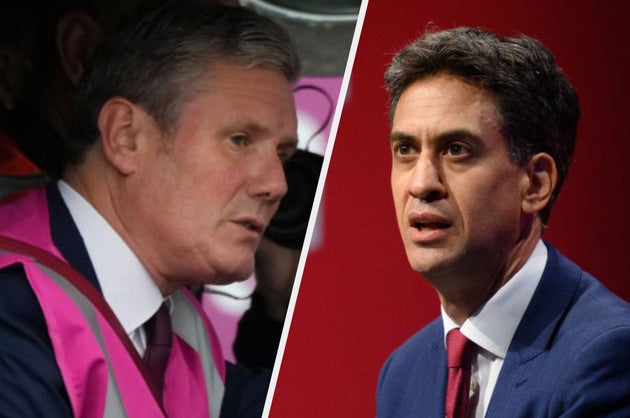 Sir Keir Starmer on Tuesday (L) and shadow cabinet minister Ed