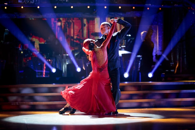 Robert Webb and Dianne Buswell performing earlier this