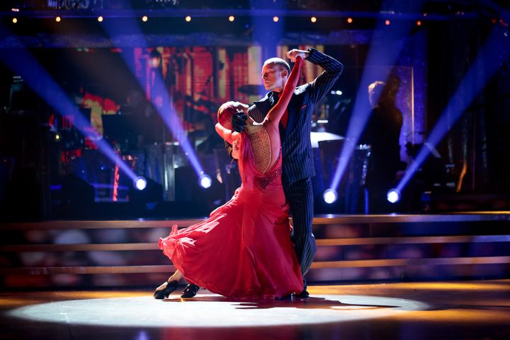 Robert Webb and Dianne Buswell performing earlier this month