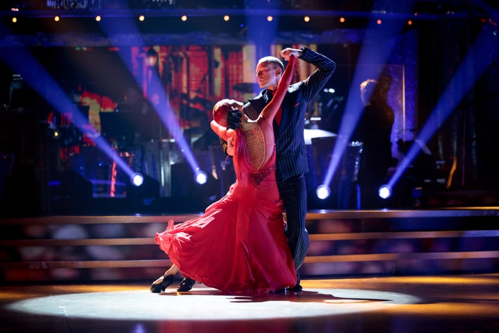 Robert Webb and Dianne Buswell performing earlier this month