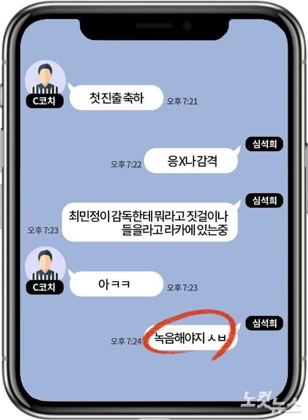 심석희 선수가 2018년 평창올림픽 당시 락커룸을 녹취하겠다며 C코치와 나눈 대화