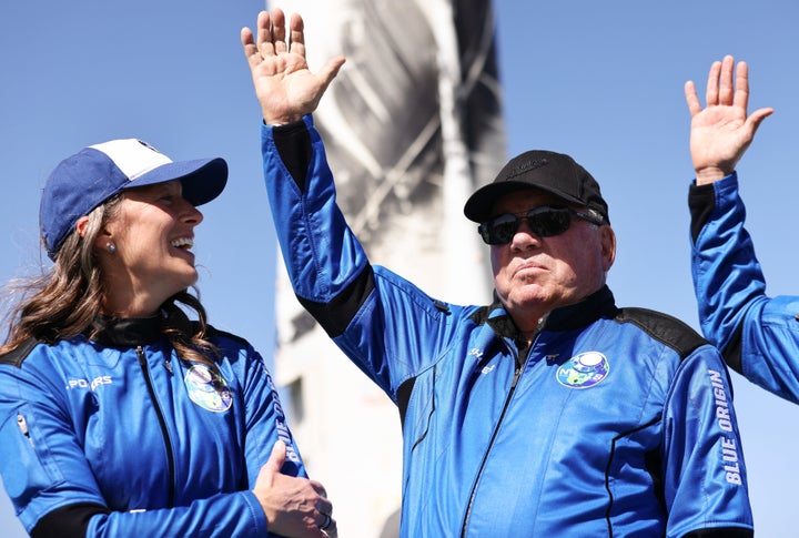 Star Trek actor William Shatner who had a 10-minute flight into space on October 13, 2021. 