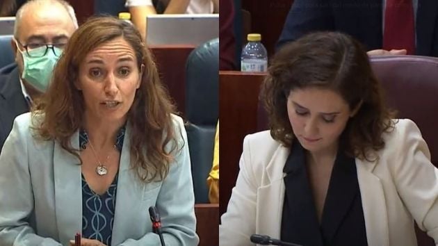 Mónica García e Isabel Díaz Ayuso.