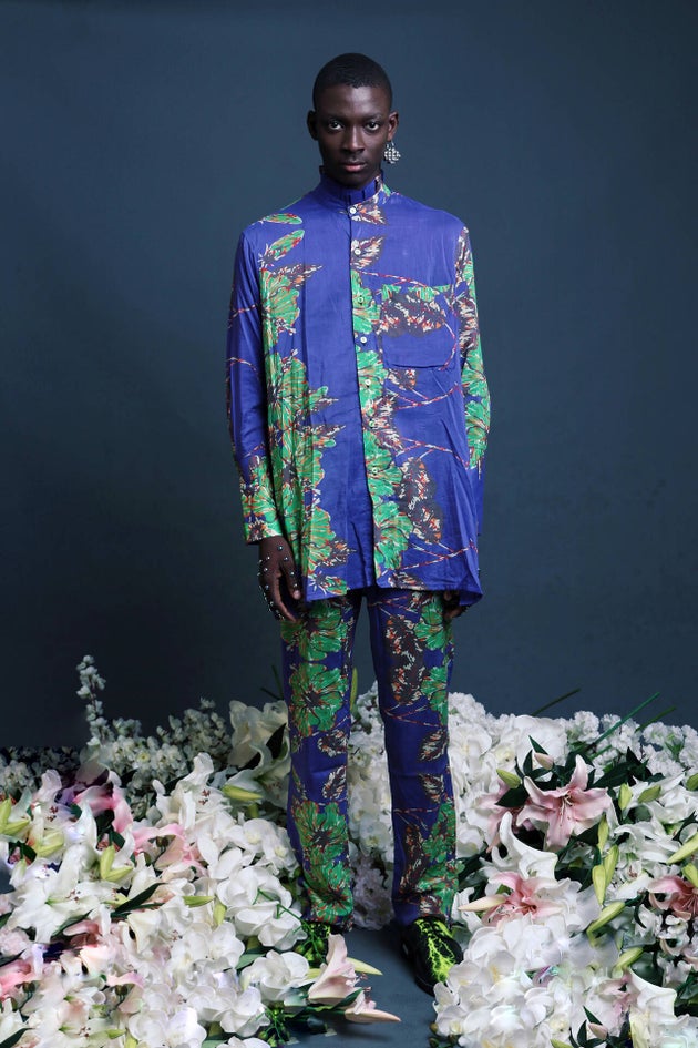 Autumn Winter 2020 Flower Boy two-piece set, by Orange Culture, photographed by Mikey Oshai, image courtesy of Adebayo Oke-Lawal. © Orange Culture