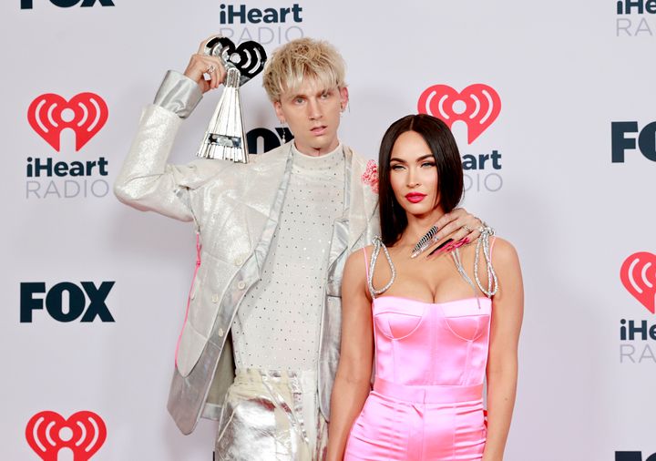 Machine Gun Kelly and Megan Fox attend the 2021 iHeartRadio Music Awards in May.