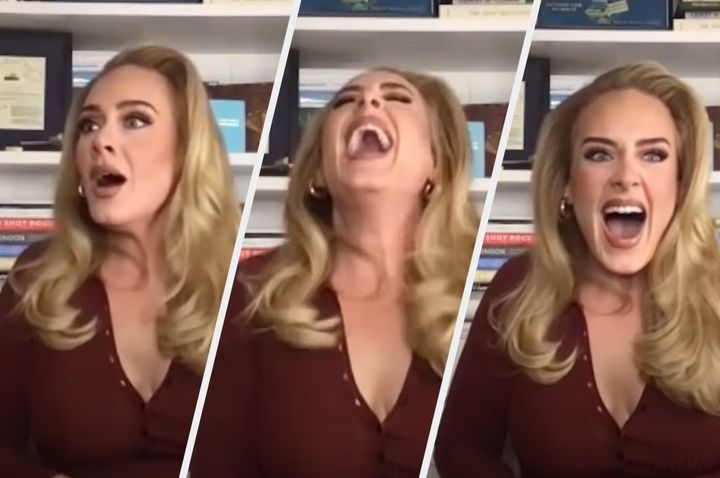 It's safe to say Adele very much enjoyed the mash-up