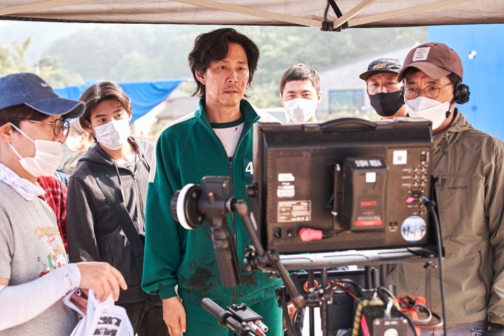 Behind-The-Scenes Photos Of The 'Squid Game' Cast