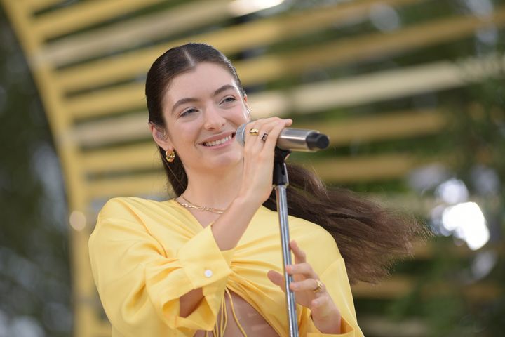 Lorde performs from Central Park in New York City on "Good Morning America" on Aug. 20.