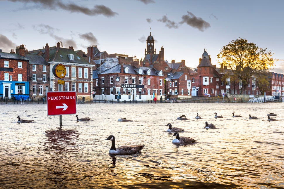 Flooding in York, UK, captured by Andrew McCaren. 