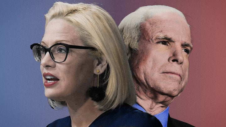 Sen. Kyrsten Sinema (D-Ariz.) has tried to follow in the footsteps of the late Sen. John McCain (R-Ariz.).