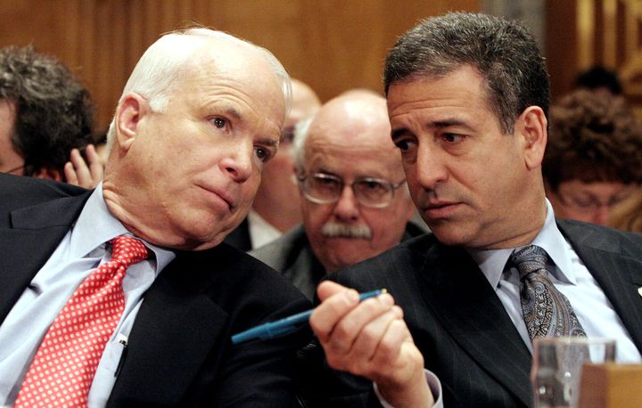 McCain famously teamed up with Sen. Russ Feingold (D-Wis.) on campaign finance reform, which including limiting the power of corporations in politics.