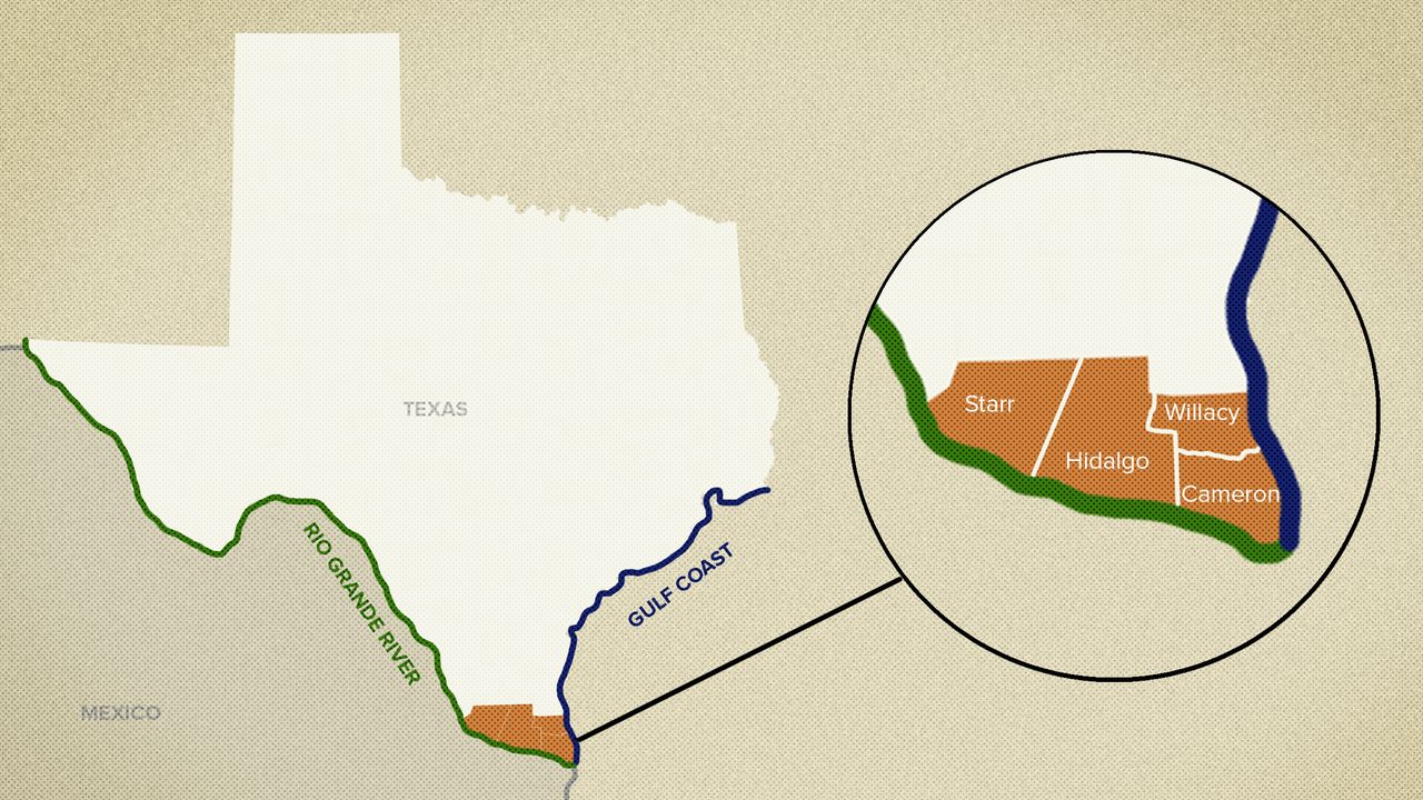 The Rio Grande Valley is made up of four counties and is home to 1.3 million people.
