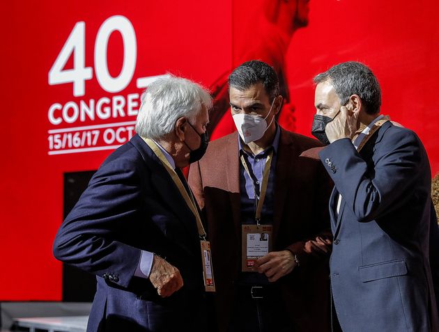 Felipe González, Pedro Sánchez y José Luis Rodríguez
