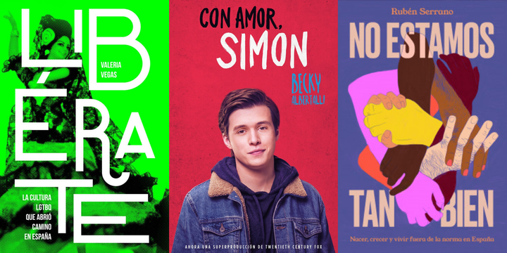 Portadas de 'Libérate', 'Con amor, Simon' y 'No estamos tan bien'.