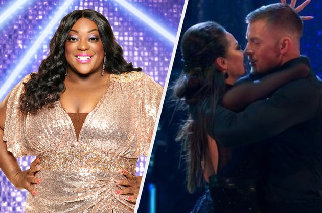 Judi Love (left) and dance partners Katya Jones and Adam