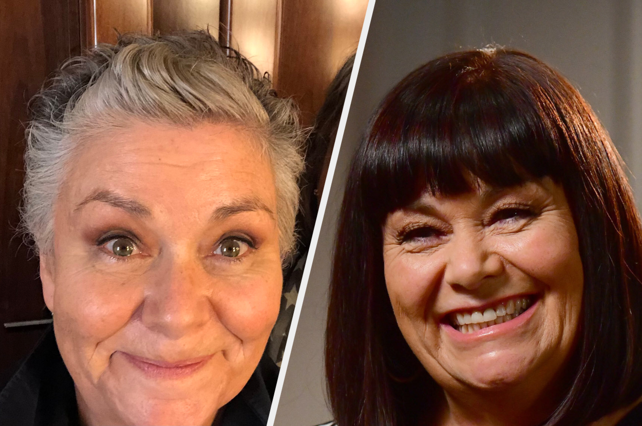 Dawn French Has A Pretty Unconventional Way Of Maintaining Her New Short Haircut