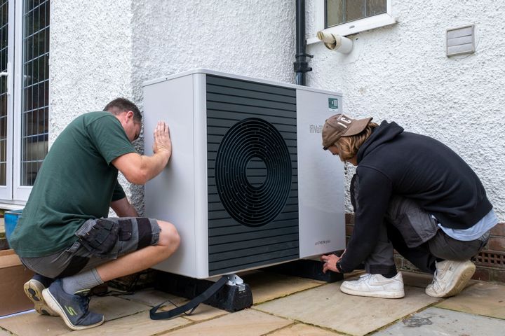 Heat pump installed into a 1930s-built house in Folkestone.