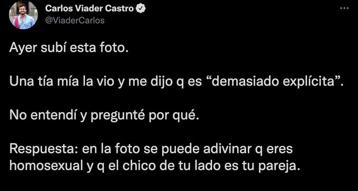 Captura del tuit.