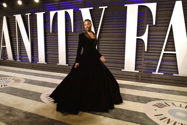 2019年のアカデミー賞授賞式でビリー・ポーター氏は黒のドレスを着用（2019年2月24日）