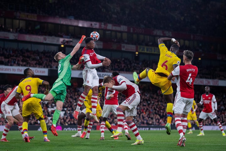 Partido entre el Arsenal y el Crystal Palace, el pasado 18 de octubre, en Londres.
