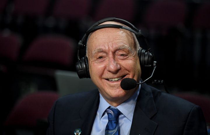 Sportscaster Dick Vitale, pictured in 2020, said treatment for his lymphoma will require steroids and chemotherapy.
