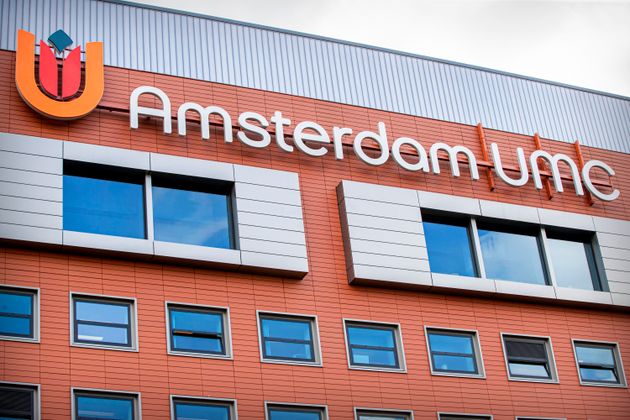 AMSTERDAM, NETHERLANDS - JULY 8: Exterior view of the VU UMC hospital where crime reporter Peter R de Vries was reportedly taken after being shot last Tuesday on July 8, 2021 in Amsterdam, Netherlands. (Photo by Patrick van Katwijk/BSR Agency/Getty Images)