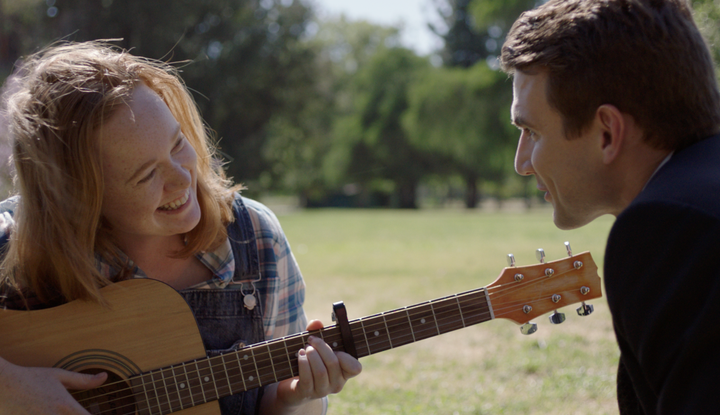 Liv Hewson (left) and Alex Russell in "Under My Skin," debuting Tuesday at New York's NewFest.