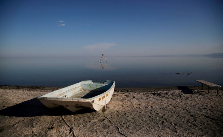 California's worst drought since 1977 has affected the Salton Sea, California's largest inland lake and an area already in decline.
