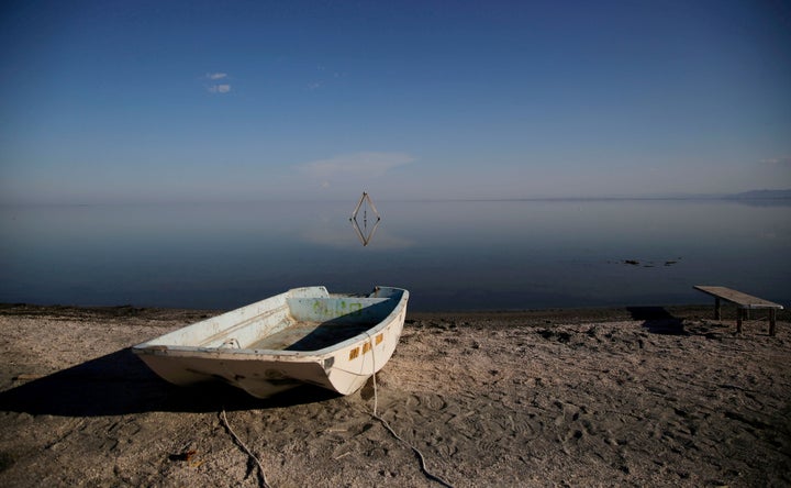 California's worst drought since 1977 has affected the Salton Sea, California's largest inland lake and an area already in decline.