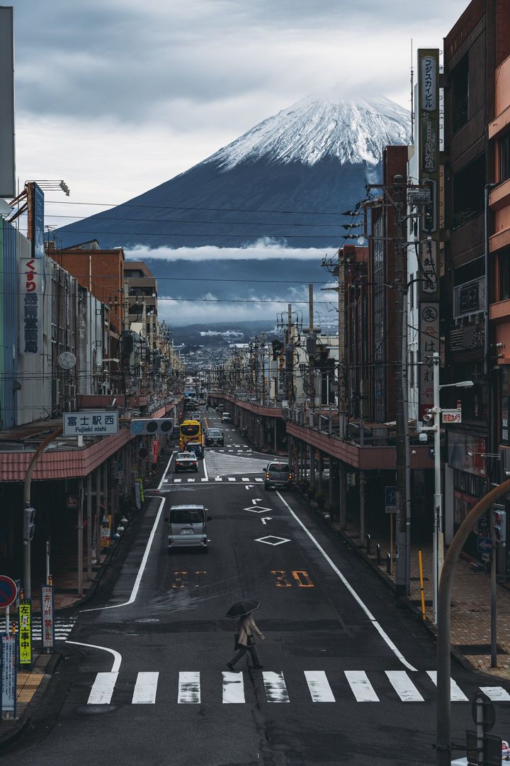 「今日の富士山が浮世絵すぎた」と題して投稿された写真