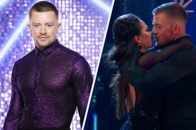 Adam with dance partner Katya