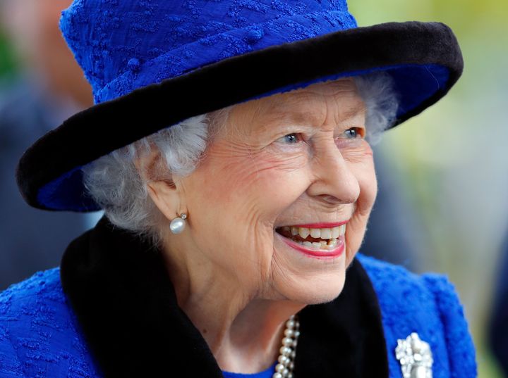The Queen at Ascot Racecourse on October 16, 2021
