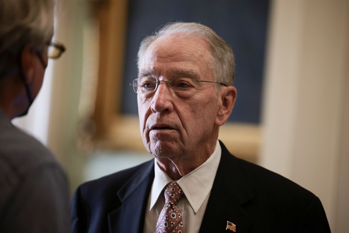 Sen. Chuck Grassley (R-Iowa) parroted transphobic rhetoric in his questions for one of President Biden's judicial nominees, Holly Thomas.