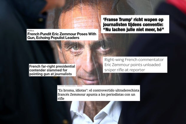 la video de zemmour avec son arme entretient son image de french trump a l etranger le huffpost