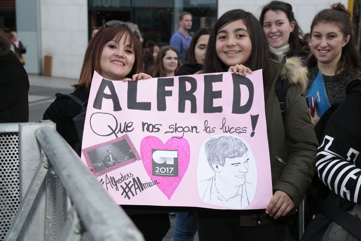 Fans de Alfred, concursante de OT en 2018.