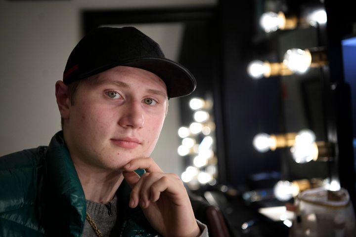 Swedish rapper Einar is seen in this Nov. 8, 2019 photo. 