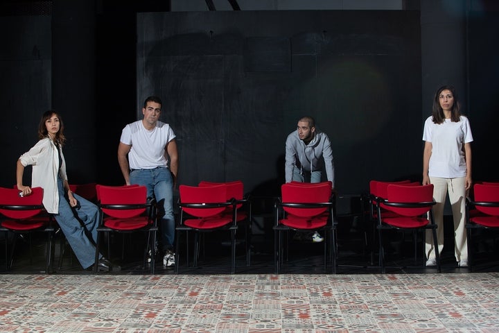 El elenco de la obra.