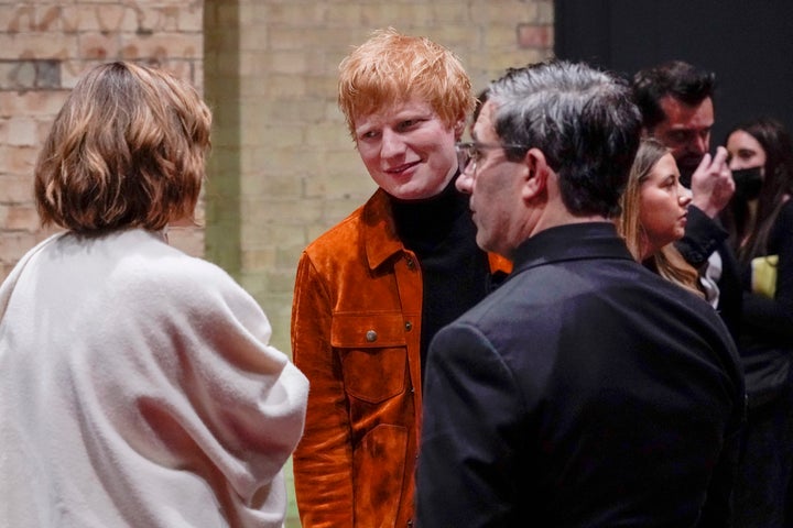 British singer Ed Sheeran attends the first ever Earthshot Prize Awards Ceremony at Alexandra Palace in London earlier this month.