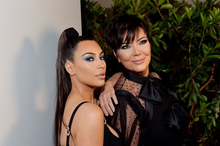Kris Jenner and Kim Kardashian West pictured together in 2018. 