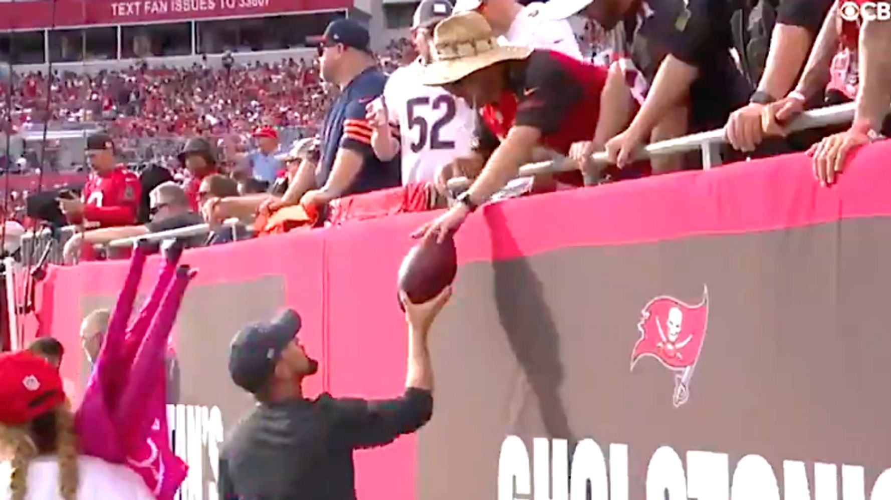 Watch: Buccaneers fan Byron Kennedy gets his due for returning Tom