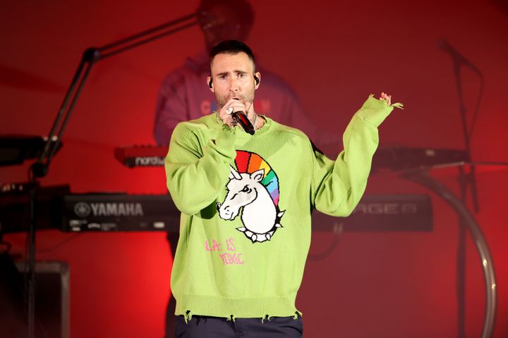 Adam Levine of Maroon 5 performs onstage during the We Can Survive concert at Hollywood Bowl 