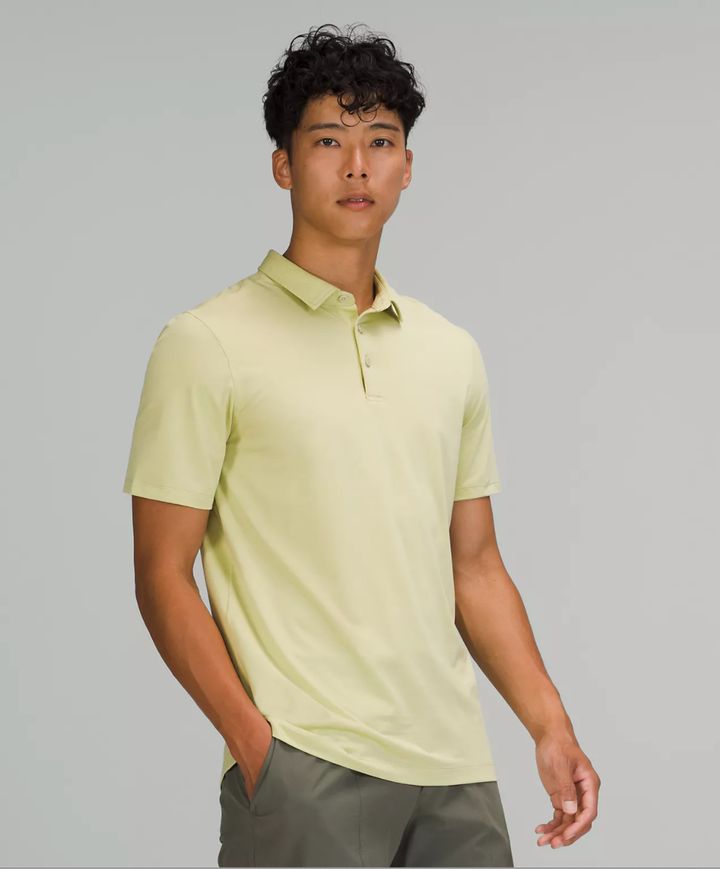 Evolution Short Sleeve Polo Shirt in Dew Green