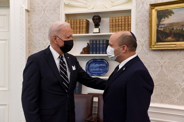 Joe Biden et Naftali Bennett, ici à la Maison Blanche à Washington, le 27 août 2021.