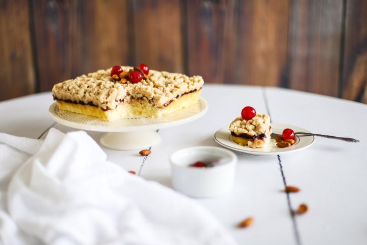 Cherry almond crumb cake from Clarkson Avenue.