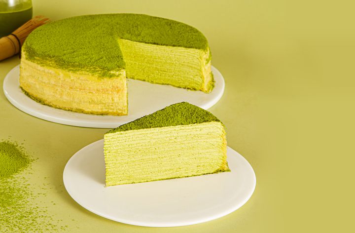 Lady M's green tea crepe cake.