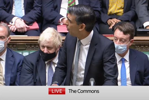 Boris Johnson's mask slipped off his nose in the