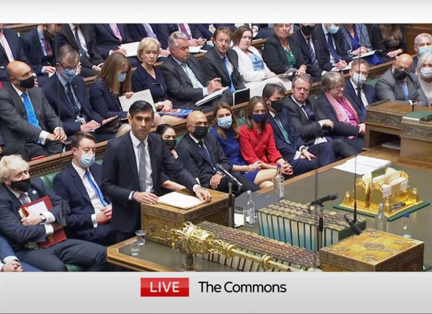 Most Tory MPs on the front bench at least wore a face
