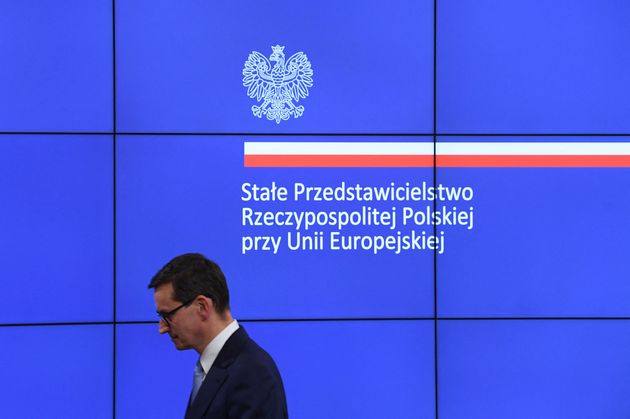 El primer ministro polaco, Mateusz Morawiecki, el pasado 22 de octubre durante una rueda de prensa en