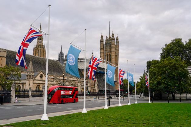 La place du Parlement, à Londres, le 24 octobre 2021.