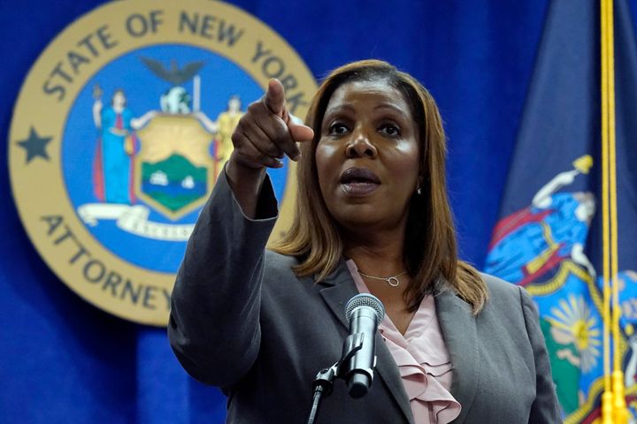 Letitia James, 63, is the first woman elected as New York’s attorney general and the first Black person to serve in the role.